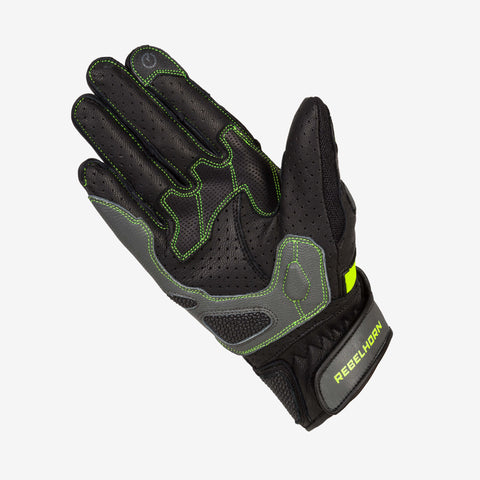 Rękawice Rebelhorn Flux II Black/Flo Yellow