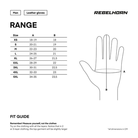 Rękawice Rebelhorn Range Black/Light Grey
