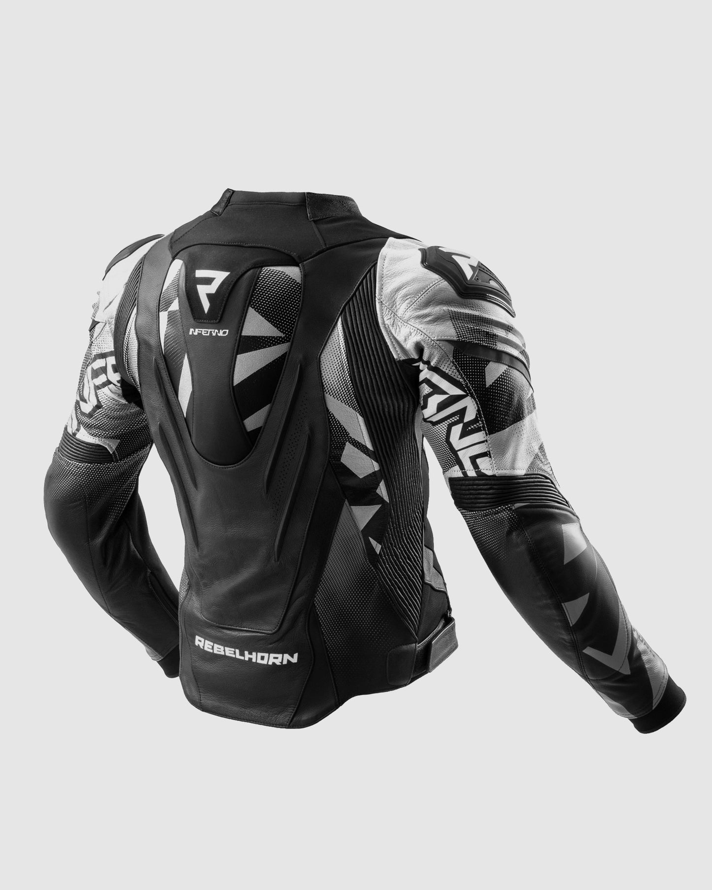 Inferno Kurtka Motocyklowa Skórzana Biała