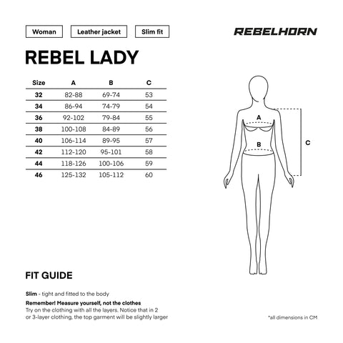 Kurtka Skórzana Rebelhorn Rebel Lady Black