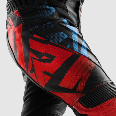 Spodnie Motocyklowe Inferno Black/Blue/White/Red