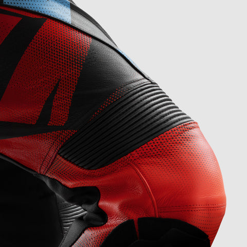 Spodnie Motocyklowe Inferno Black/Blue/White/Red