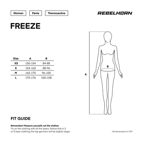 Spodnie Termoaktywne Rebelhorn Freeze II Lady Black