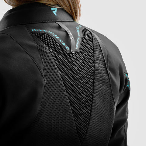 Kurtka Tekstylna Rebelhorn Jax Lady Black Blue Lagoon