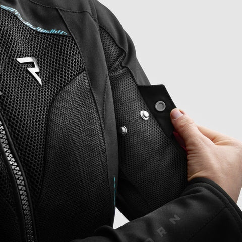 Kurtka Tekstylna Rebelhorn Jax Lady Black Blue Lagoon