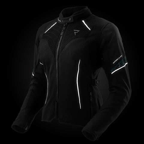 Kurtka Tekstylna Rebelhorn Jax Lady Black Blue Lagoon
