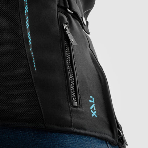 Kurtka Tekstylna Rebelhorn Jax Lady Black Blue Lagoon