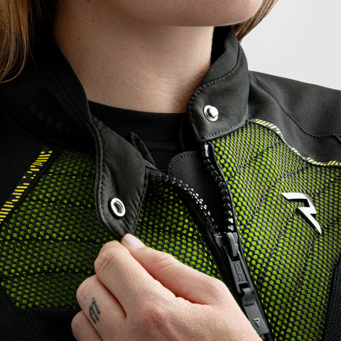 Kurtka Tekstylna Rebelhorn Jax Lady Black Fluo Yellow