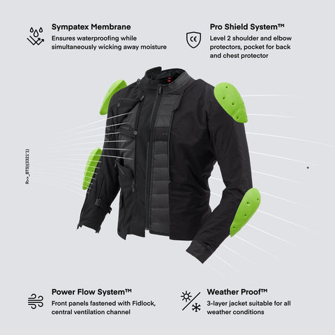 Kurtka Tekstylna Rebelhorn Range Black