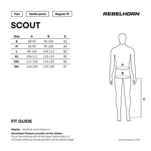 Spodnie Tekstylne Rebelhorn Scout Black