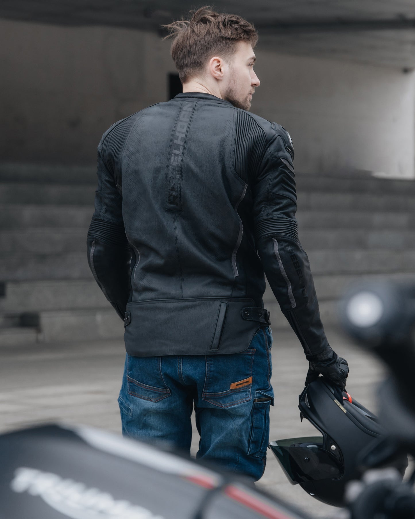 Vandal Kurtka Motocyklowa Skórzana Czarna