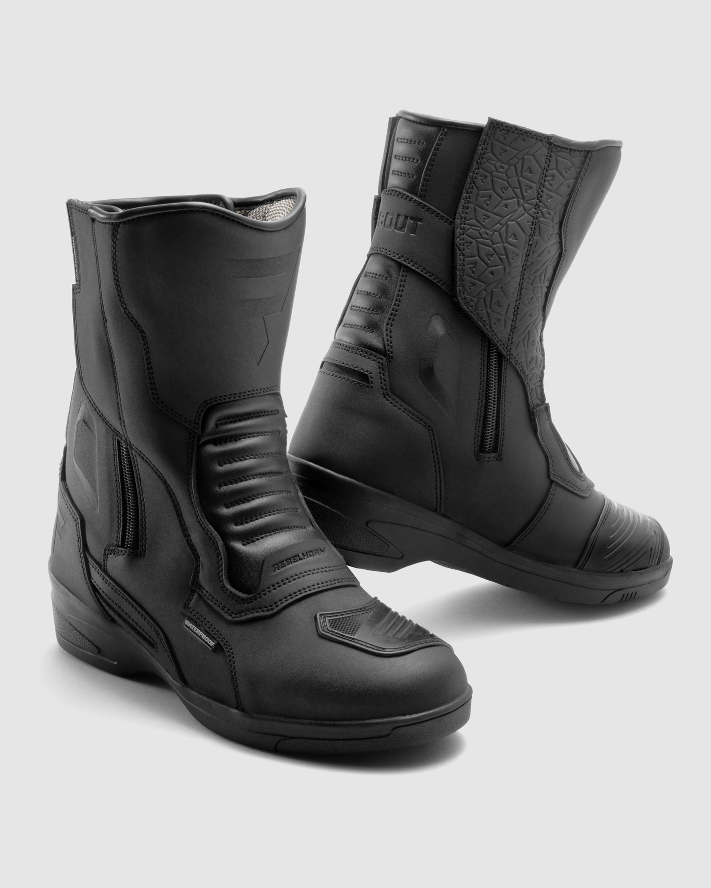 Scout High Heel Damskie Buty Motocyklowe Czarne