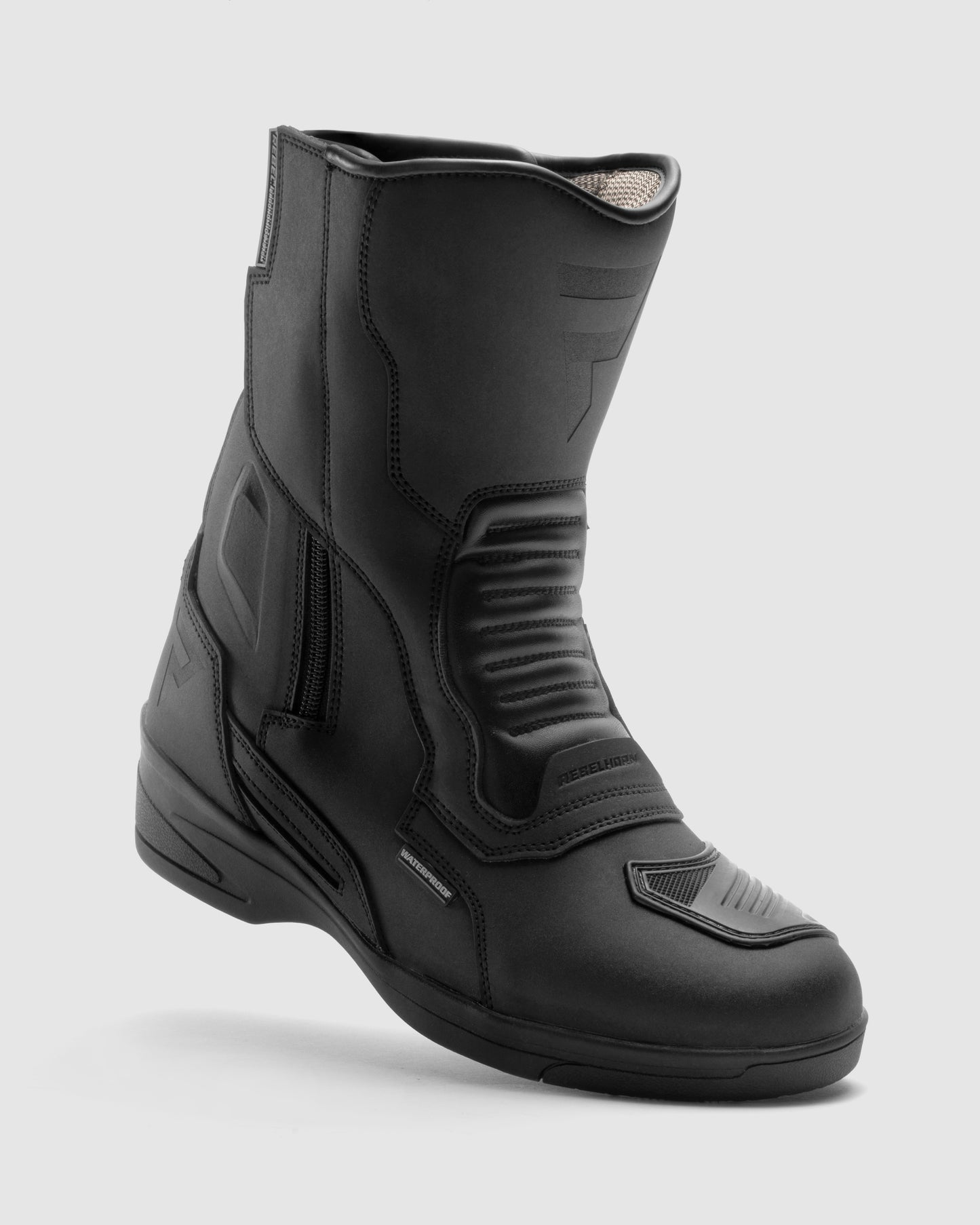 Scout High Heel Damskie Buty Motocyklowe Czarne