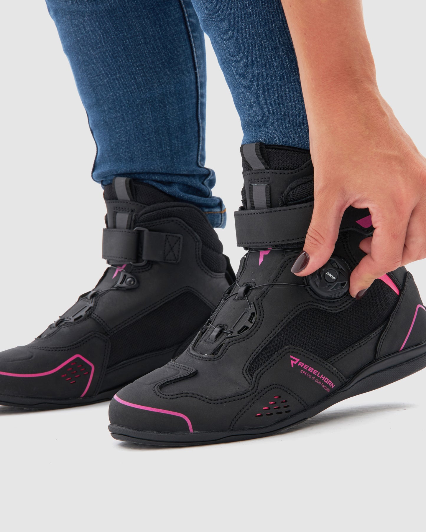 Spark II Damskie Buty Motocyklowe Różowe