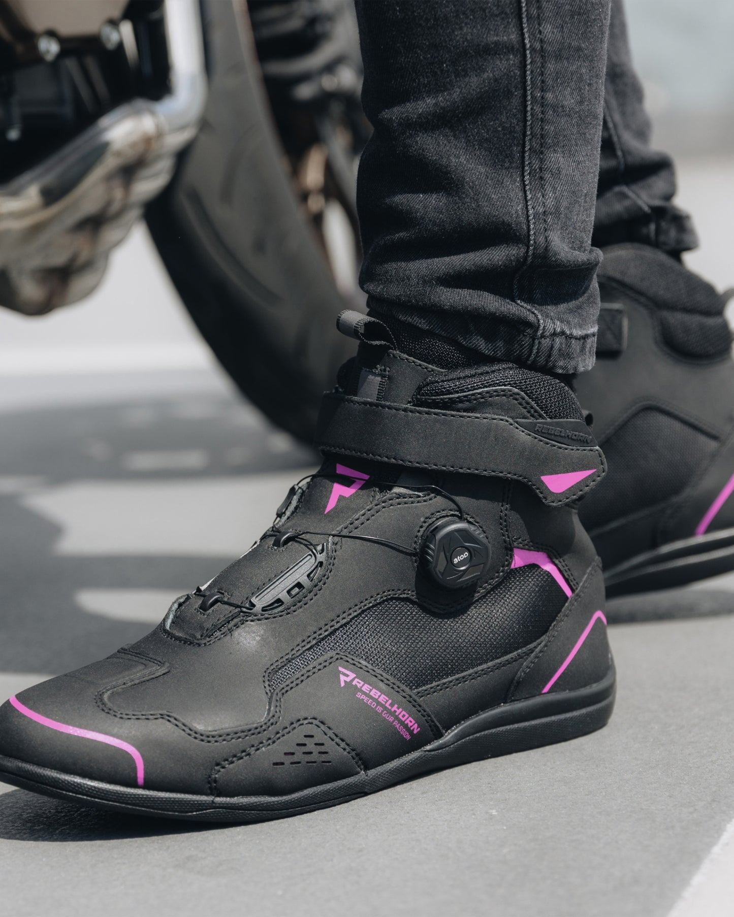 Spark II Damskie Buty Motocyklowe Różowe