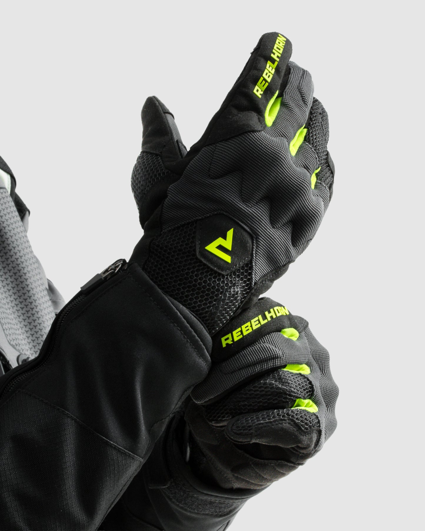 Core Rękawice Motocyklowe Żółte Fluo