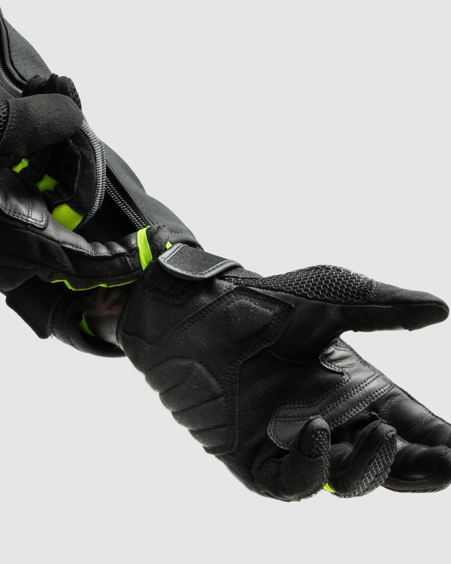 Core Rękawice Motocyklowe Żółte Fluo
