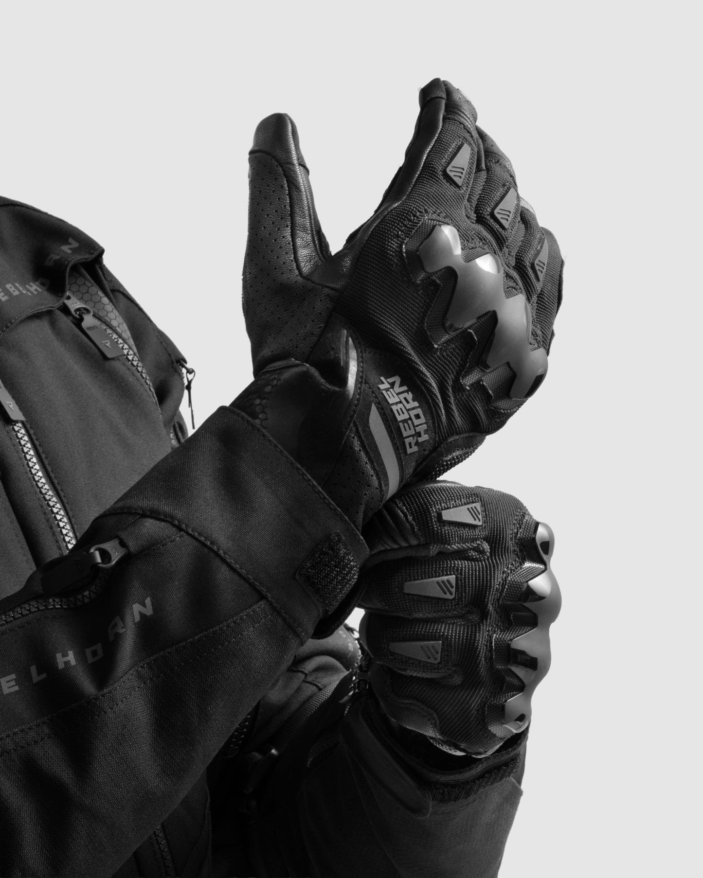 Defender Rękawice Motocyklowe Czarne