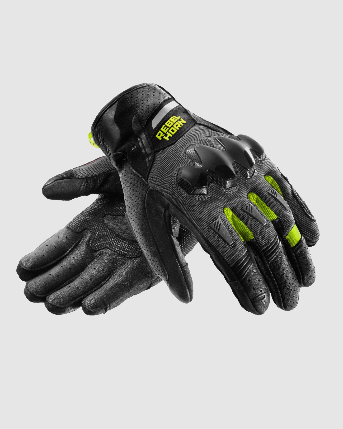 Defender Rękawice Motocyklowe Żółte Fluo