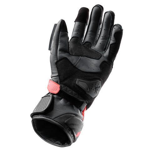 Rękawice Motocyklowe Rebelhorn Viper Black/Grey/Fluo Red