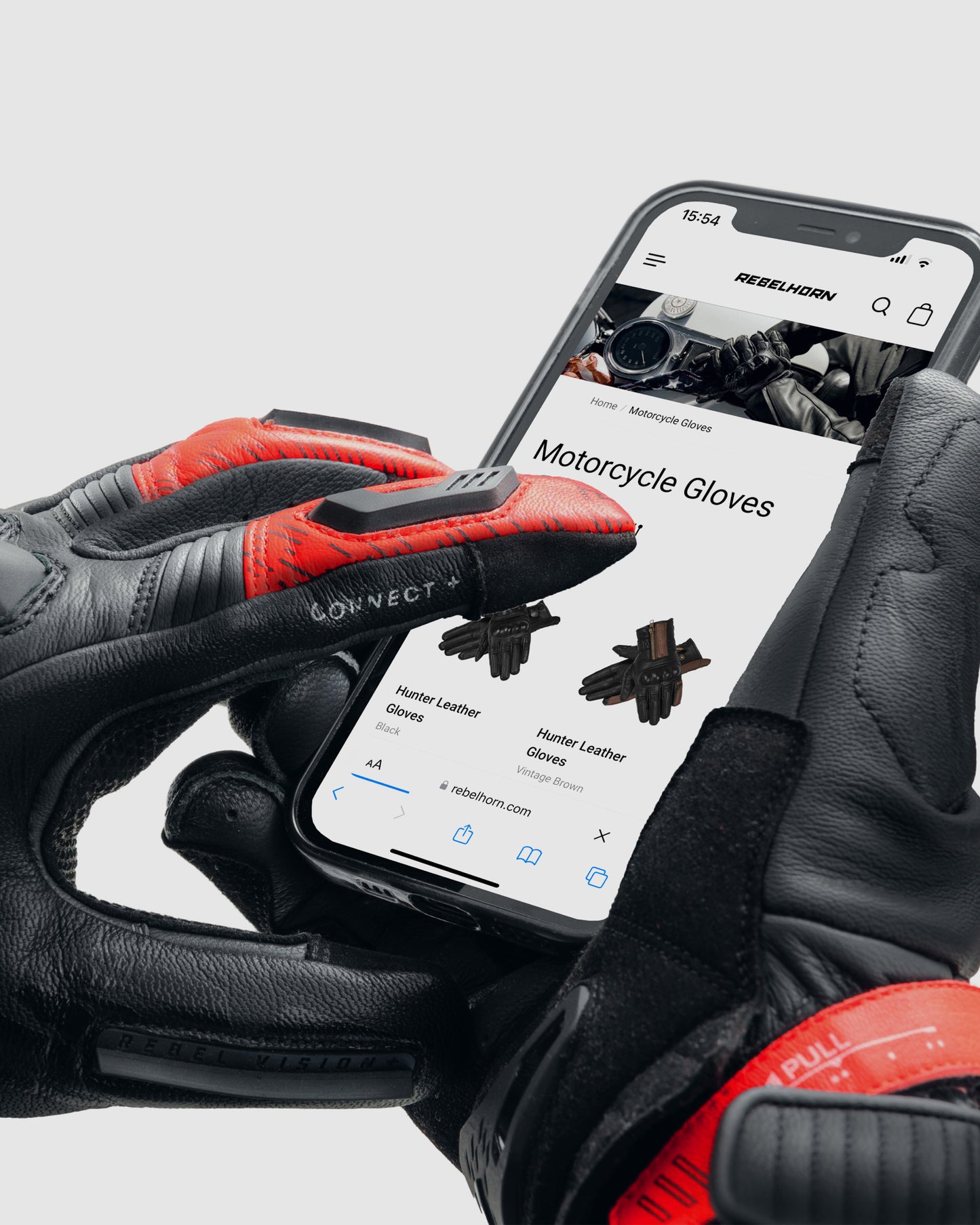 Viper Rękawice Motocyklowe Czerwone