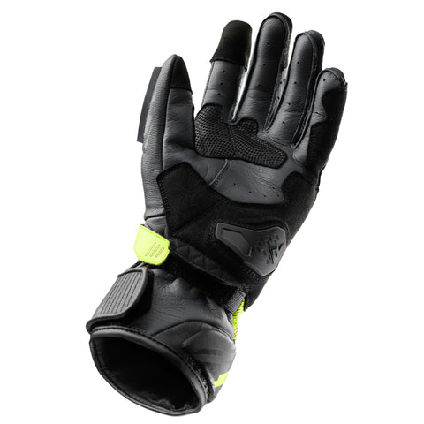 Rękawice Motocyklowe Rebelhorn Viper Black/Grey/Fluo Yellow