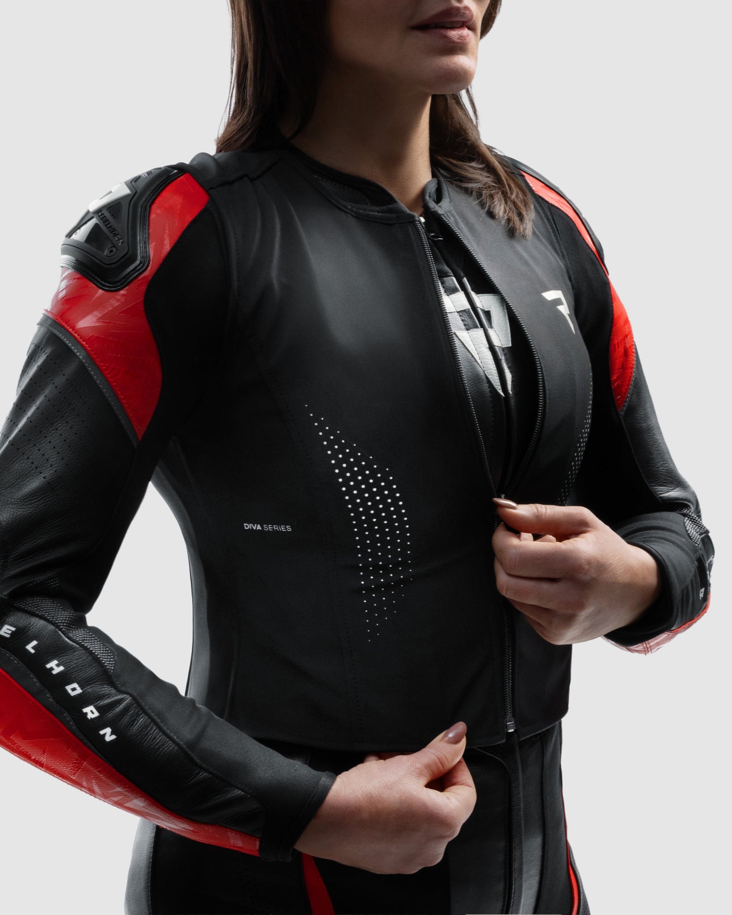 Diva RS Damska Kurtka Motocyklowa Czerwona