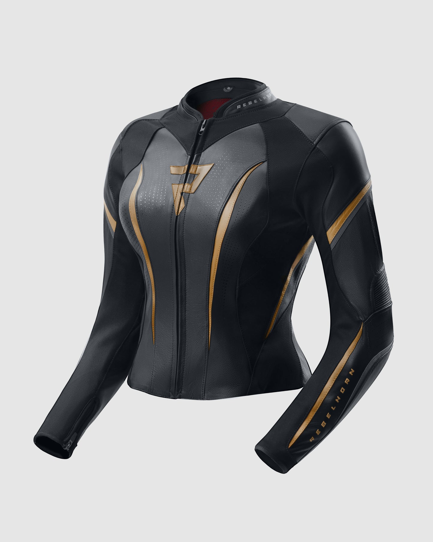 Diva ST Damska Kurtka Motocyklowa Złota