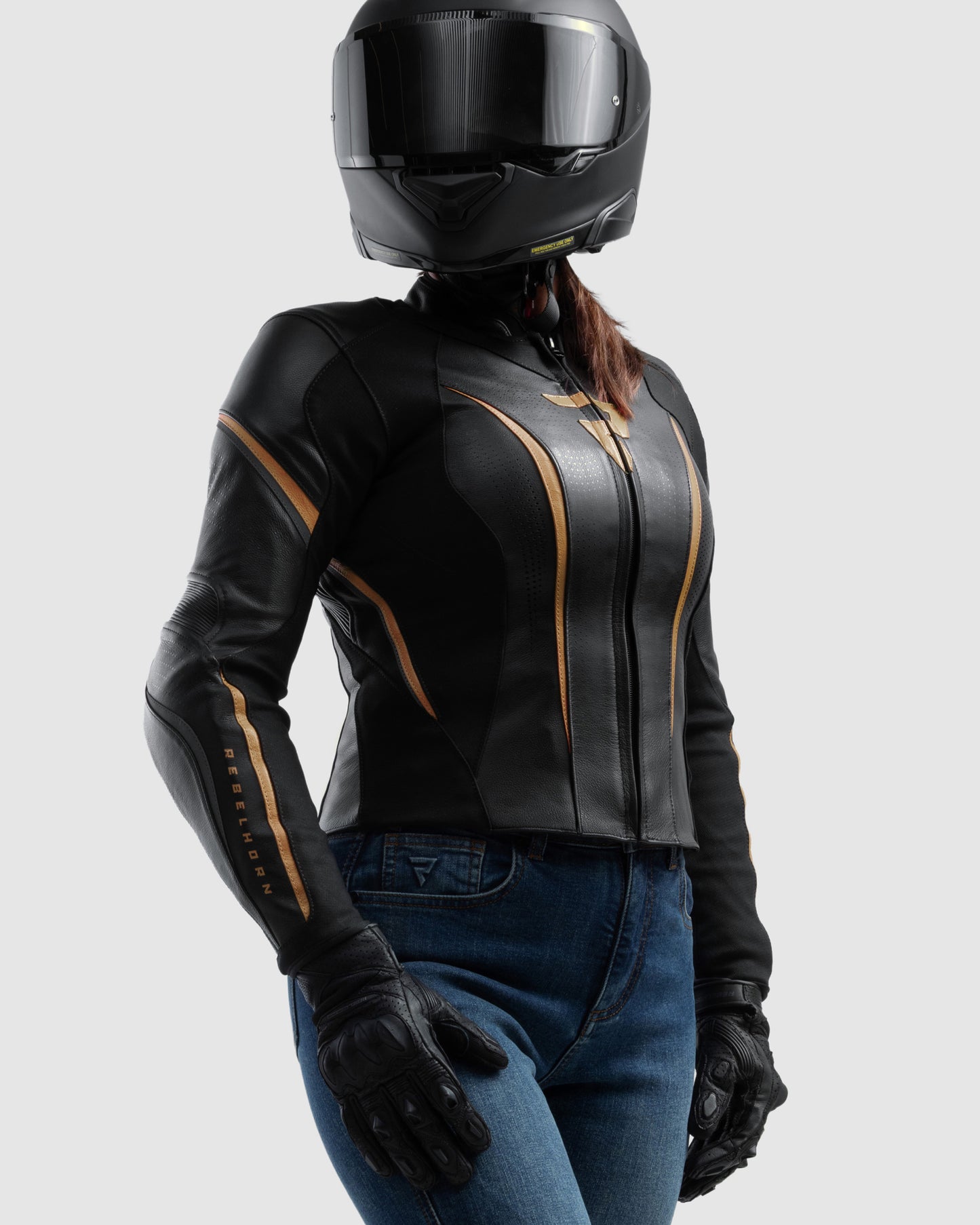 Diva ST Damska Kurtka Motocyklowa Złota