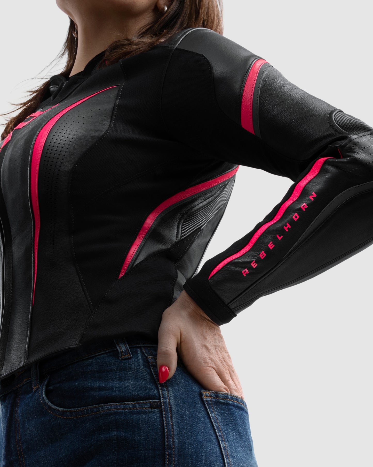 Diva ST Damska Kurtka Motocyklowa Różowa