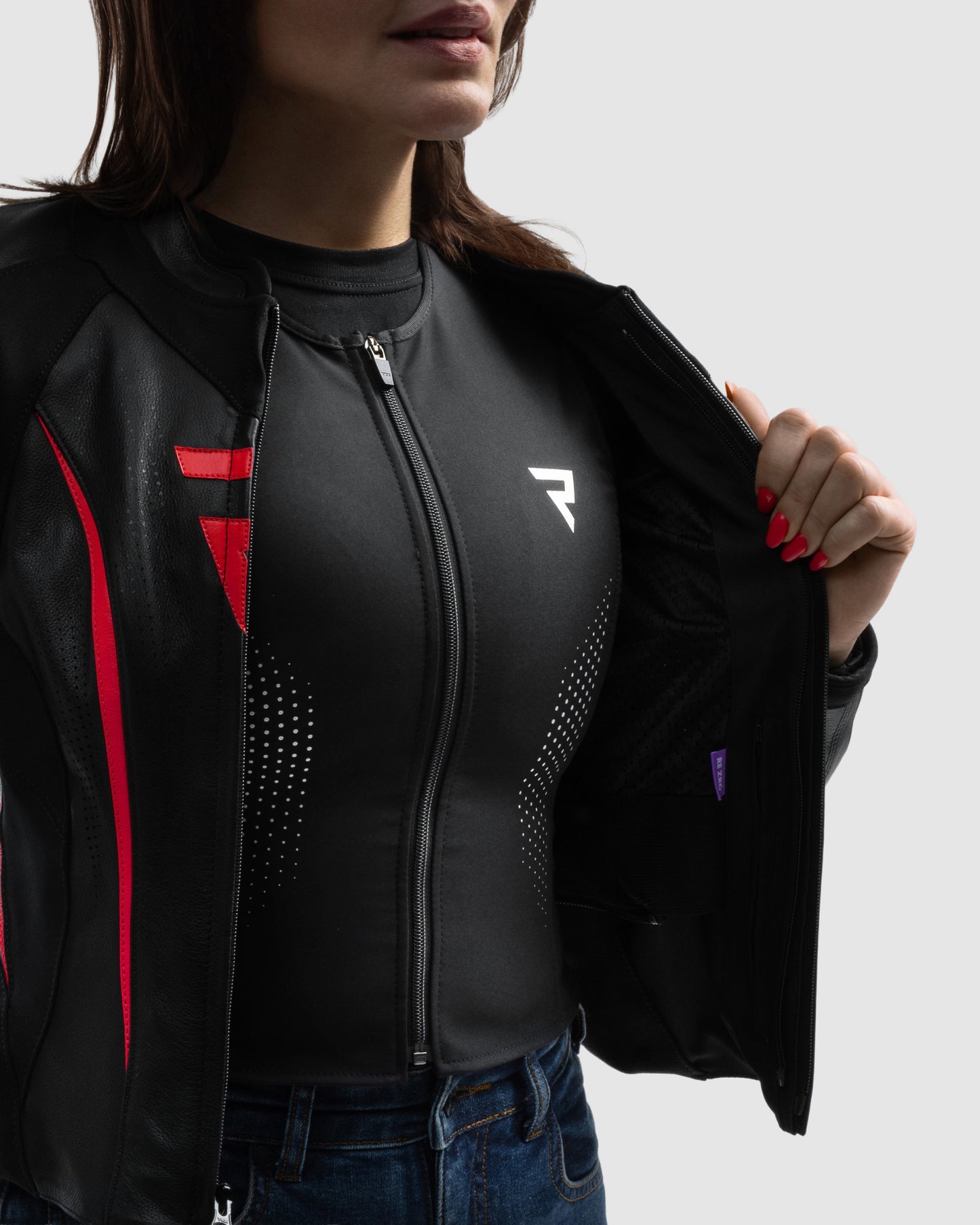 Diva ST Damska Kurtka Motocyklowa Czerwona