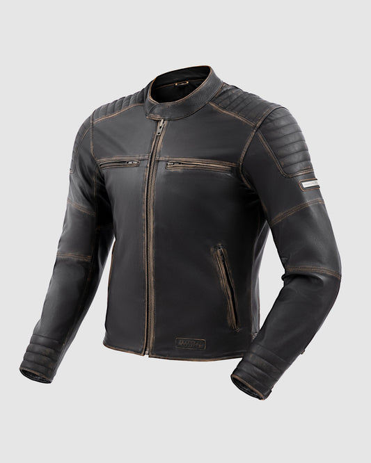 Hunter II Kurtka Skórzana Vintage Brązowa