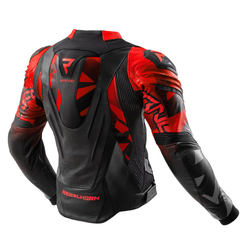 Kurtka motocyklowa Inferno Black / Fluo Red