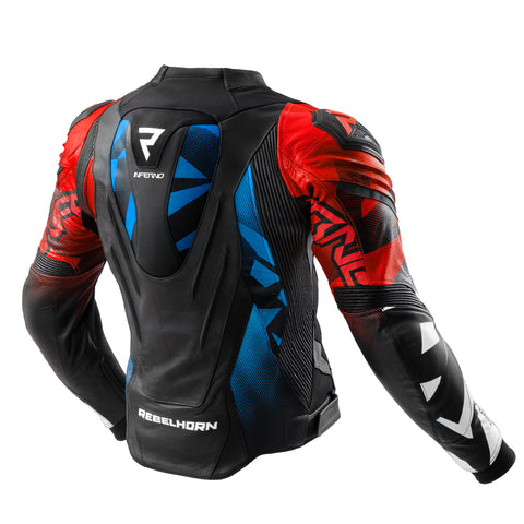 Kurtka Motocyklowa Inferno Black/Blue/White/Red