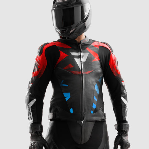 Kurtka Motocyklowa Inferno Black/Blue/White/Red
