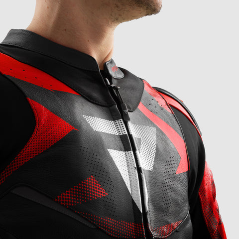 Kurtka Motocyklowa Inferno Black/Blue/White/Red
