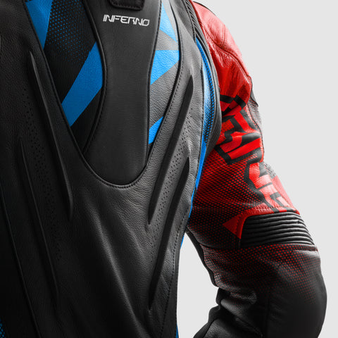 Kurtka Motocyklowa Inferno Black/Blue/White/Red