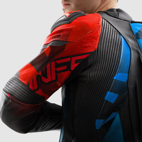 Kurtka Motocyklowa Inferno Black/Blue/White/Red