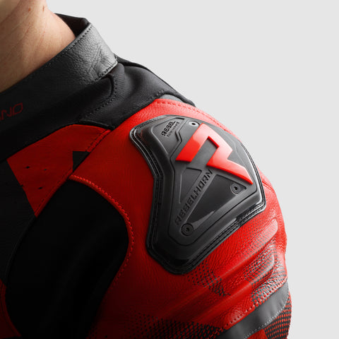 Kurtka Motocyklowa Inferno Black/Blue/White/Red