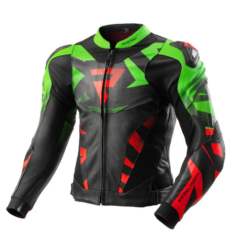 Kurtka motocyklowa Inferno Black / Green / Red