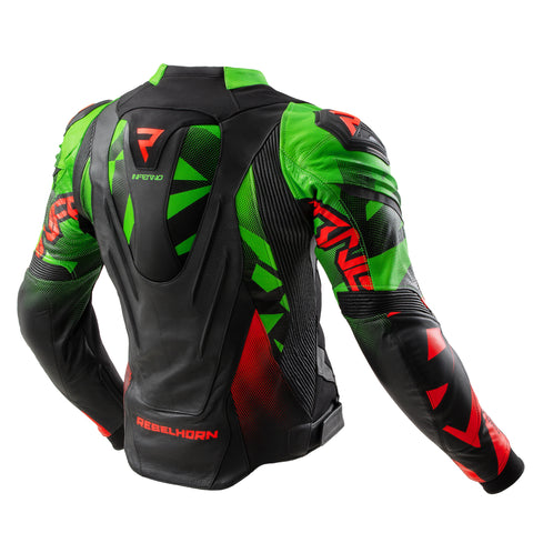 Kurtka motocyklowa Inferno Black / Green / Red