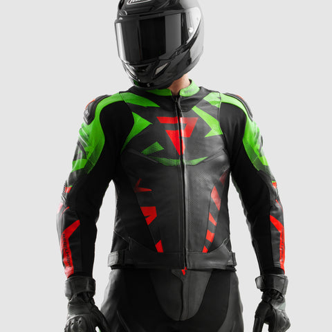 Kurtka motocyklowa Inferno Black / Green / Red