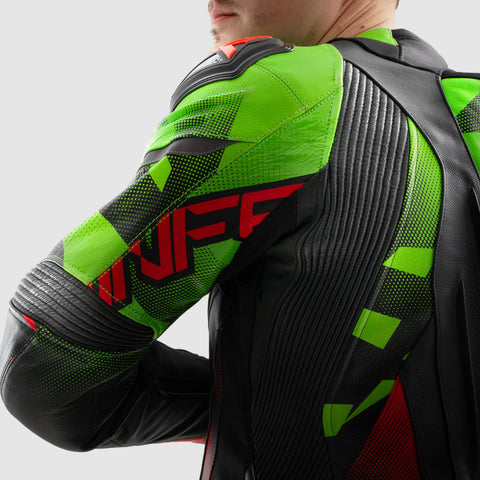 Kurtka motocyklowa Inferno Black / Green / Red