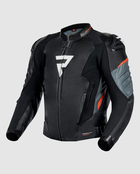 Veloce Kurtka Motocyklowa Skórzana Zielona