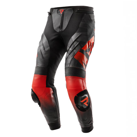 Spodnie motocyklowe Inferno Black / Fluo Red