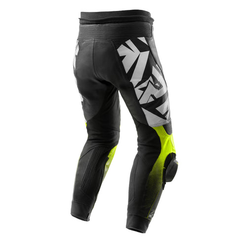 Spodnie motocyklowe Inferno Black / White / Fluo Yellow