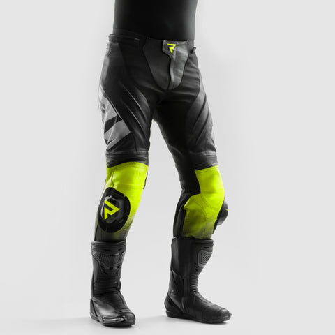 Spodnie motocyklowe Inferno Black / White / Fluo Yellow