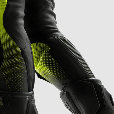 Spodnie motocyklowe Inferno Black / White / Fluo Yellow