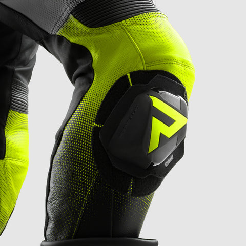 Spodnie motocyklowe Inferno Black / White / Fluo Yellow