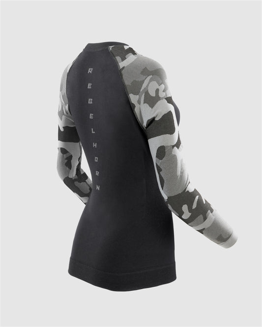 Freeze II Damska Koszulka Termoaktywna Camo